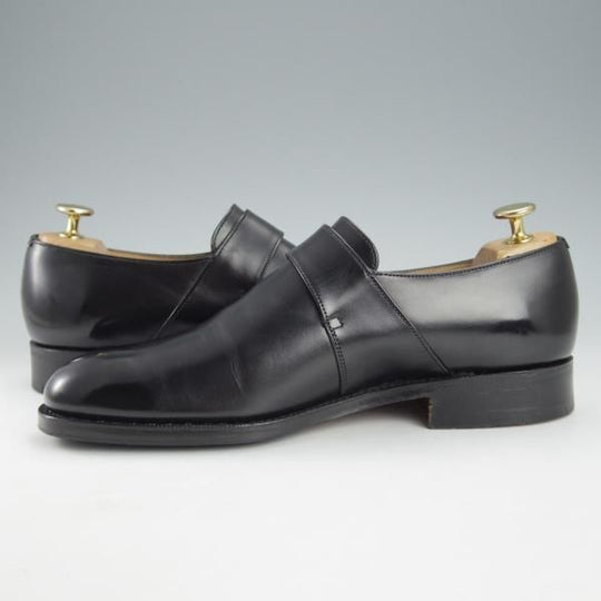 美品★チャーチ 60F/UK6【現行定価￥161,700-★100ラスト/Westbury】ウェストバリー/モンクストラップ/カーフ/黒/メンズ/Church's★i426