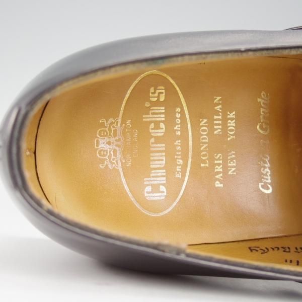 美品★チャーチ 60F/UK6【現行定価￥161,700-★100ラスト/Westbury】ウェストバリー/モンクストラップ/カーフ/黒/メンズ/Church's★i426