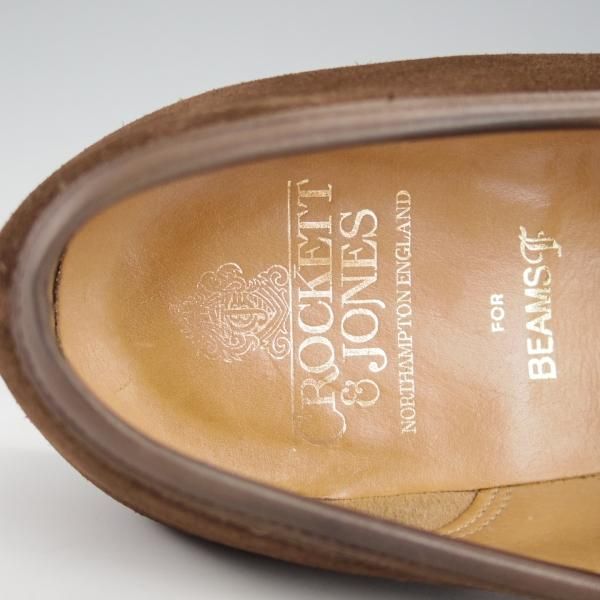 極上★クロケット&ジョーンズ 9.5E【定価￥79,200-★ビームスF別注/MAINE】376ラスト/コインローファー/濃茶/Crockett&Jones★i428