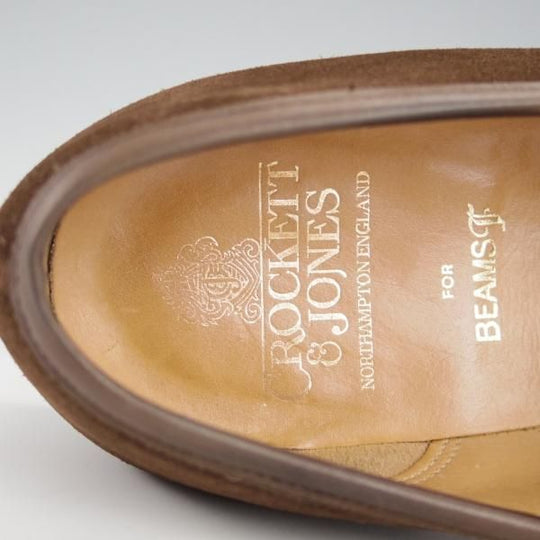 極上★クロケット&ジョーンズ 9.5E【定価￥79,200-★ビームスF別注/MAINE】376ラスト/コインローファー/濃茶/Crockett&Jones★i428