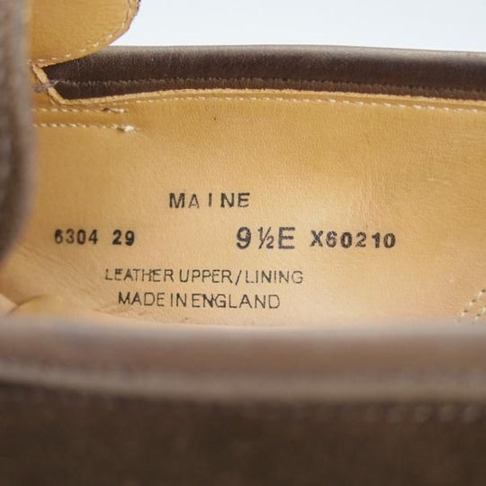 極上★クロケット&ジョーンズ 9.5E【定価￥79,200-★ビームスF別注/MAINE】376ラスト/コインローファー/濃茶/Crockett&Jones★i428