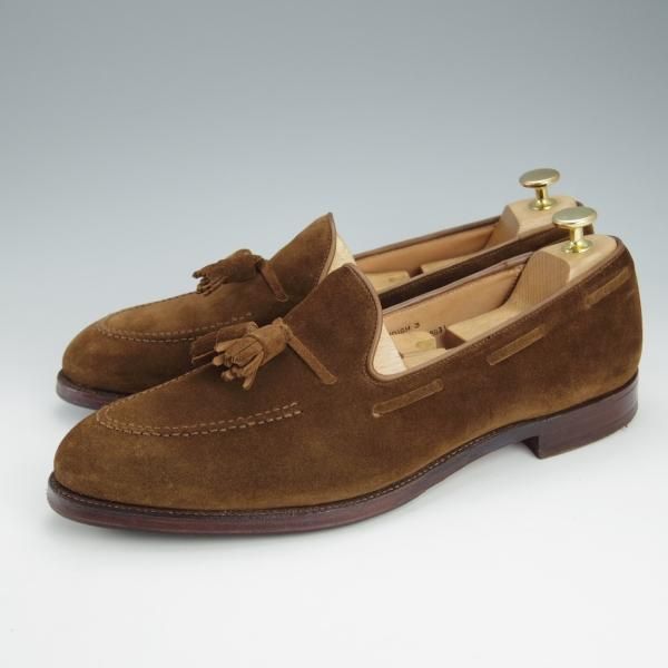 極上★クロケット&ジョーンズ 9.5E【定価￥75,900-★CAVENDISH 3/キャベンディッシュ 3】タッセルローファー/茶/Crockett&Jones★i429