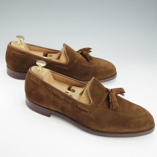 極上★クロケット&ジョーンズ 9.5E【定価￥75,900-★CAVENDISH 3/キャベンディッシュ 3】タッセルローファー/茶/Crockett&Jones★i429