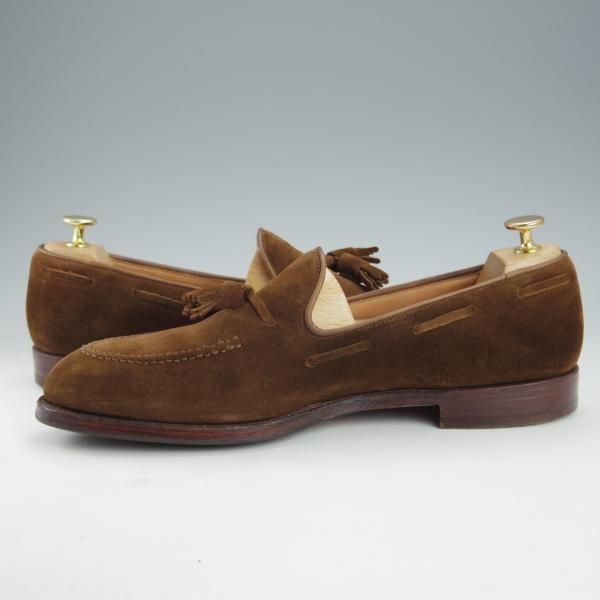 極上★クロケット&ジョーンズ 9.5E【定価￥75,900-★CAVENDISH 3/キャベンディッシュ 3】タッセルローファー/茶/Crockett&Jones★i429