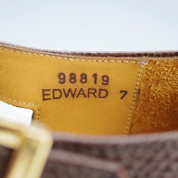 極美品★ジャランスリワヤ SIZE 7【定価￥37,400-★グルカサンダル/EDWARD】グレインレザー/濃茶/メンズ/JALAN SRIWIJAWA★i431