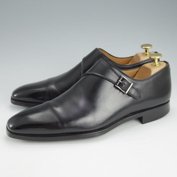 極上★(スペイン製)マグナーニ SIZE 40【★ボロネーゼ製法/サイドモンク】15141/カーフ/黒/メンズ/MAGNANNI★i432