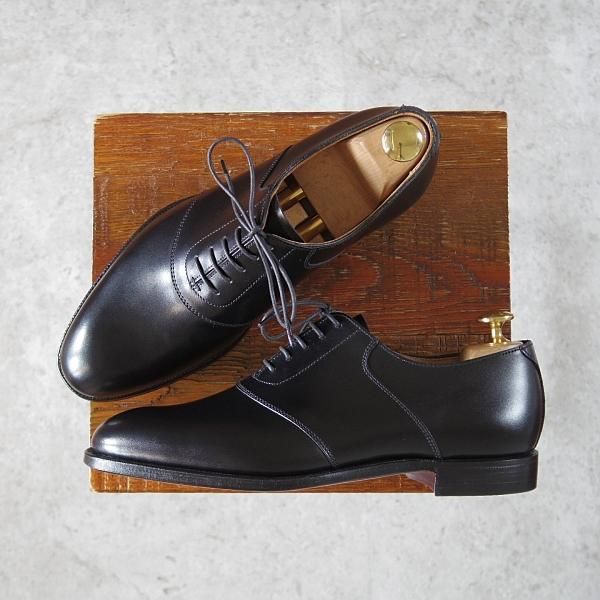 新品★クロケット&ジョーンズ 6D【定価￥84,700-★マスターロイド/SADDLE/ハンドグレード】プレーントゥ/サドル/黒/Crockett&Jones★i435