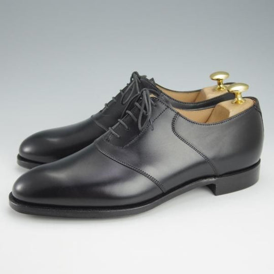 新品★クロケット&ジョーンズ 6D【定価￥84,700-★マスターロイド/SADDLE/ハンドグレード】プレーントゥ/サドル/黒/Crockett&Jones★i435