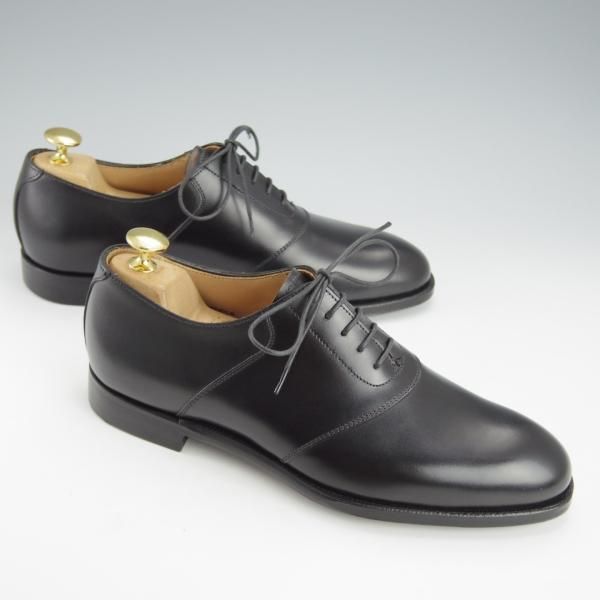 新品★クロケット&ジョーンズ 6D【定価￥84,700-★マスターロイド/SADDLE/ハンドグレード】プレーントゥ/サドル/黒/Crockett&Jones★i435