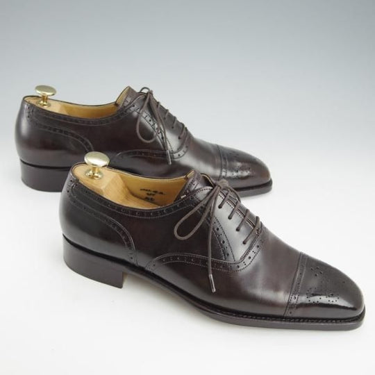 極美品★(東欧)VASS/ヴァーシュ SIZE 41【貴重★Uラスト/Alt English/ミュージアムカーフ】セミブローグ/濃茶/ウゴリーニ★i436