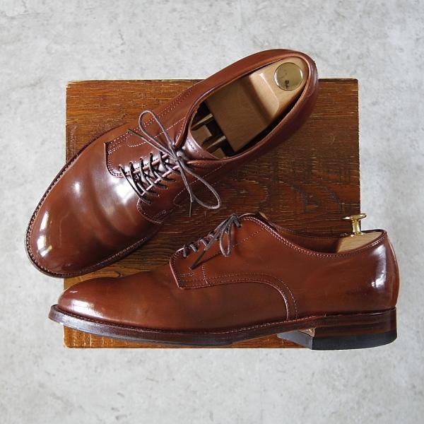 極上★オールデン 8D【貴重★ラベロ色/コードバン/茶】53750/モディファイドラスト/プレーントゥ/メンズ/Alden★i438