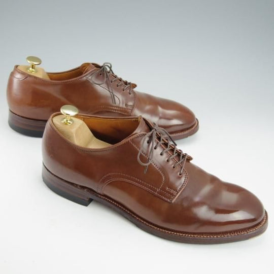 極上★オールデン 8D【貴重★ラベロ色/コードバン/茶】53750/モディファイドラスト/プレーントゥ/メンズ/Alden★i438