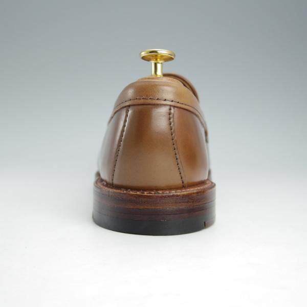 極美品★オールデン 8.5D【貴重★ウイスキーコードバン/茶/N9207】ヴァンラスト/コインローファー/バンラスト/メンズ/Alden★i439