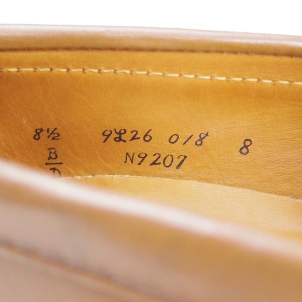 極美品★オールデン 8.5D【貴重★ウイスキーコードバン/茶/N9207】ヴァンラスト/コインローファー/バンラスト/メンズ/Alden★i439