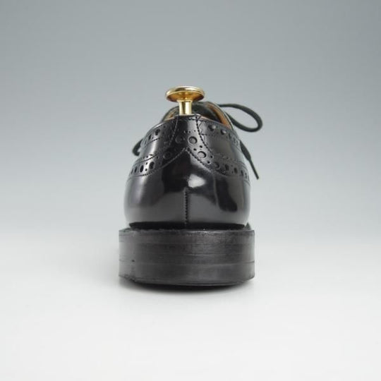 極上★チャーチ 60F/UK6【ダイナイトソール仕様★セミブローグ版バーウッド/81ラスト】SCALFORD/黒/メンズ/BURWOOD/Church's★i442