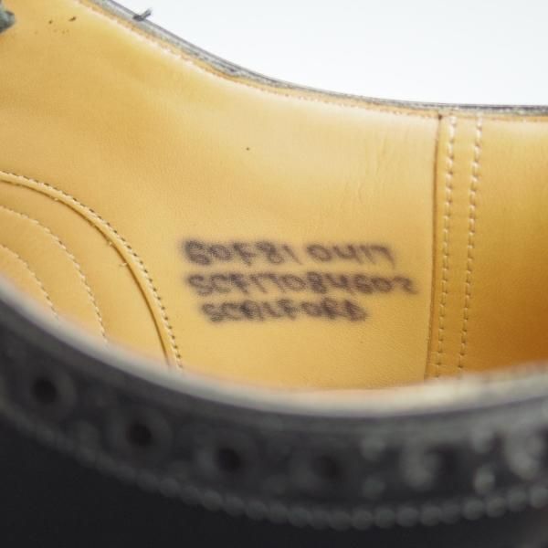 極上★チャーチ 60F/UK6【ダイナイトソール仕様★セミブローグ版バーウッド/81ラスト】SCALFORD/黒/メンズ/BURWOOD/Church's★i442