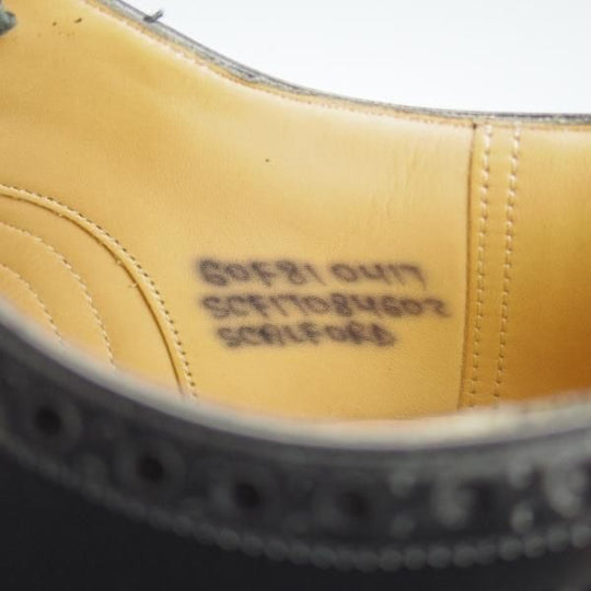 極上★チャーチ 60F/UK6【ダイナイトソール仕様★セミブローグ版バーウッド/81ラスト】SCALFORD/黒/メンズ/BURWOOD/Church's★i442