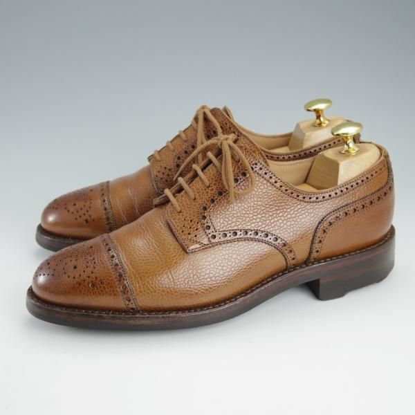 極上★クロケット&ジョーンズ 5.5E【リッジウェイソール仕様★ロイドフットウェア別注/Jシリーズ】茶/Crockett&Jones★i443