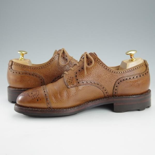 極上★クロケット&ジョーンズ 5.5E【リッジウェイソール仕様★ロイドフットウェア別注/Jシリーズ】茶/Crockett&Jones★i443