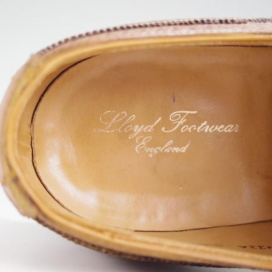 極上★クロケット&ジョーンズ 5.5E【リッジウェイソール仕様★ロイドフットウェア別注/Jシリーズ】茶/Crockett&Jones★i443