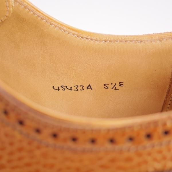 極上★クロケット&ジョーンズ 5.5E【リッジウェイソール仕様★ロイドフットウェア別注/Jシリーズ】茶/Crockett&Jones★i443