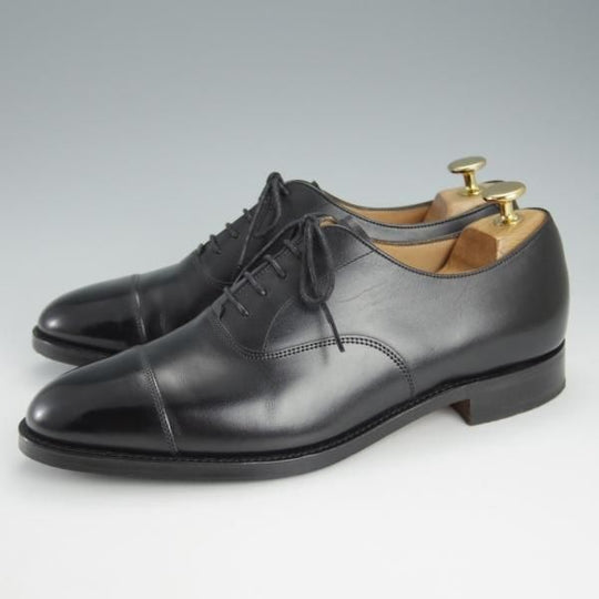 極上★(英)チーニー 7.5E【★ロイドフットウェア別注/Lloyd Footwear】Mシリーズ/89ラスト/ストレートチップ/カーフ/黒/CHEANEY★i446