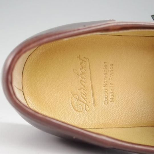 極上★パラブーツ SIZE 7【定価￥79,200-★ランス/REIMS/カフェ】CAFE/コインローファー/リスレザー/濃茶/メンズ/Paraboot★i447