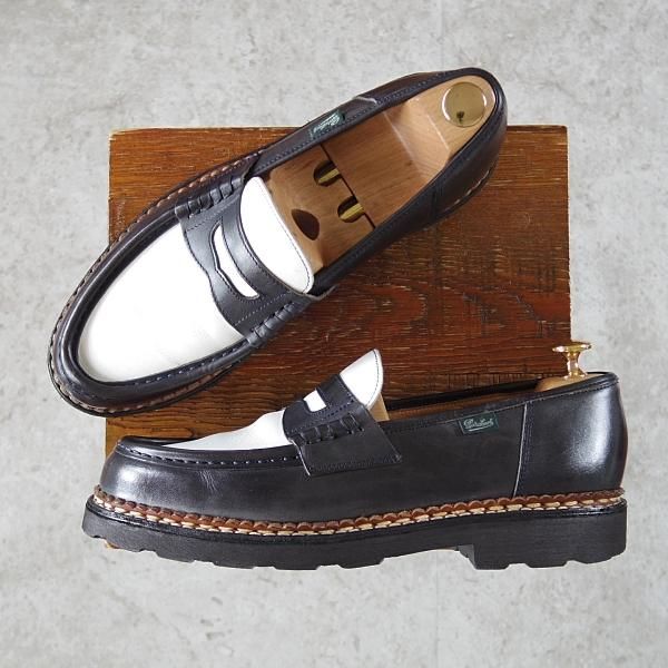 BEAMS × paraboot 別注　REIMS ランス パラブーツ SIZE 8.5【ランス/REIMS/ビームス別注/紺×白