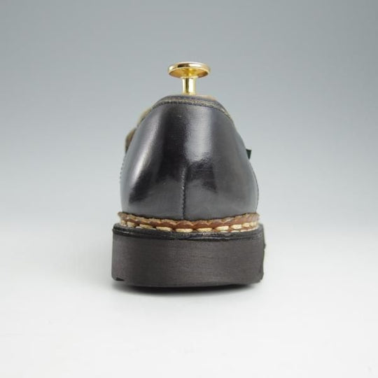 極上★パラブーツ SIZE 8.5【モデル定価￥71,500-★ランス/REIMS/ビームス別注】コインローファー/コンビ/紺×白/BEAMS/Paraboot★i448