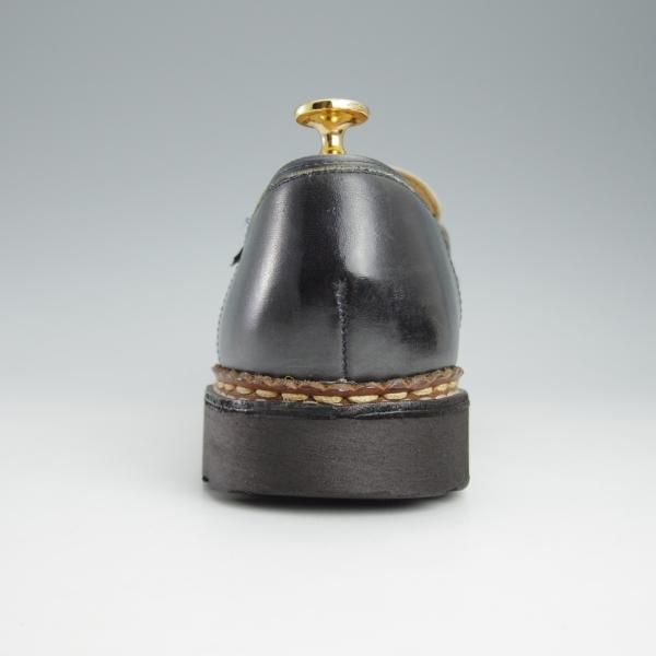 極上★パラブーツ SIZE 8.5【モデル定価￥71,500-★ランス/REIMS/ビームス別注】コインローファー/コンビ/紺×白/BEAMS/Paraboot★i448