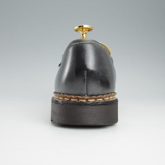 極上★パラブーツ SIZE 8.5【モデル定価￥71,500-★ランス/REIMS/ビームス別注】コインローファー/コンビ/紺×白/BEAMS/Paraboot★i448