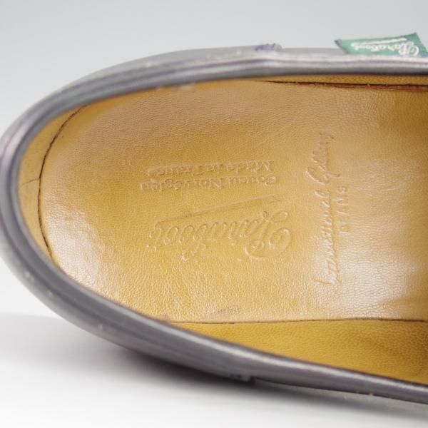 極上★パラブーツ SIZE 8.5【モデル定価￥71,500-★ランス/REIMS/ビームス別注】コインローファー/コンビ/紺×白/BEAMS/Paraboot★i448