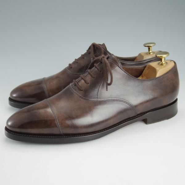 極上★ジョンロブ 6.5E【定価￥195,800-★CITY 2/シティ/7000ラスト】ミュージアムカーフ/ストレートチップ/濃茶/JOHN LOBB★i450