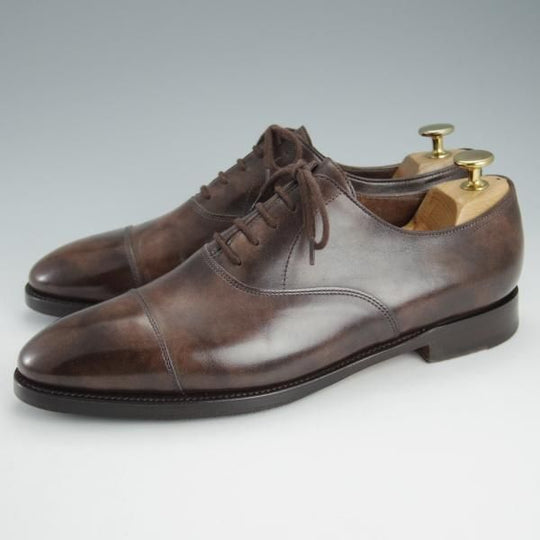 極上★ジョンロブ 6.5E【定価￥195,800-★CITY 2/シティ/7000ラスト】ミュージアムカーフ/ストレートチップ/濃茶/JOHN LOBB★i450