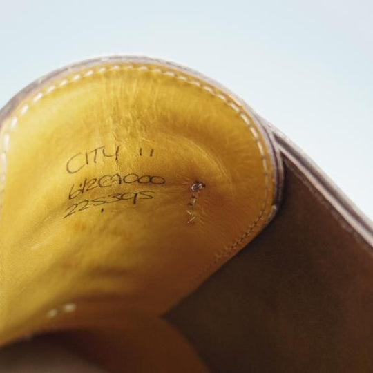 極上★ジョンロブ 6.5E【定価￥195,800-★CITY 2/シティ/7000ラスト】ミュージアムカーフ/ストレートチップ/濃茶/JOHN LOBB★i450