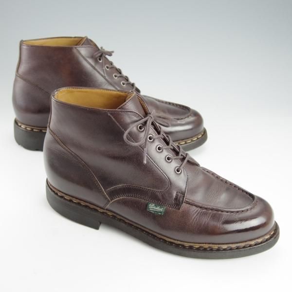 極上★パラブーツ SIZE 7【貴重★シャンボードのブーツタイプ/CHAMROUSSE】Uチップ/リスレザー/CAFE/カフェ/濃茶/Paraboot★i451