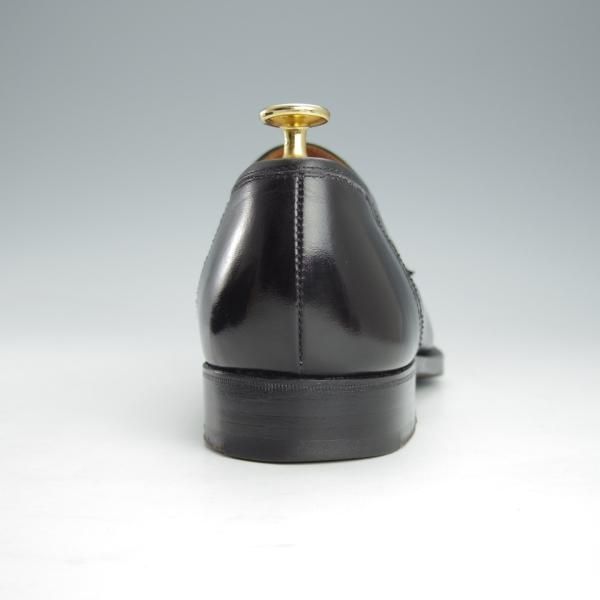 極上★クロケット&ジョーンズ 7.5F【★(英)ニュー&リングウッド別注/New&Lingwood】コインローファー/240ラスト/黒/Crockett&Jones★i453