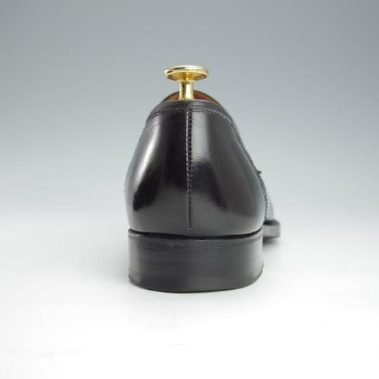 極上★クロケット&ジョーンズ 7.5F【★(英)ニュー&リングウッド別注/New&Lingwood】コインローファー/240ラスト/黒/Crockett&Jones★i453