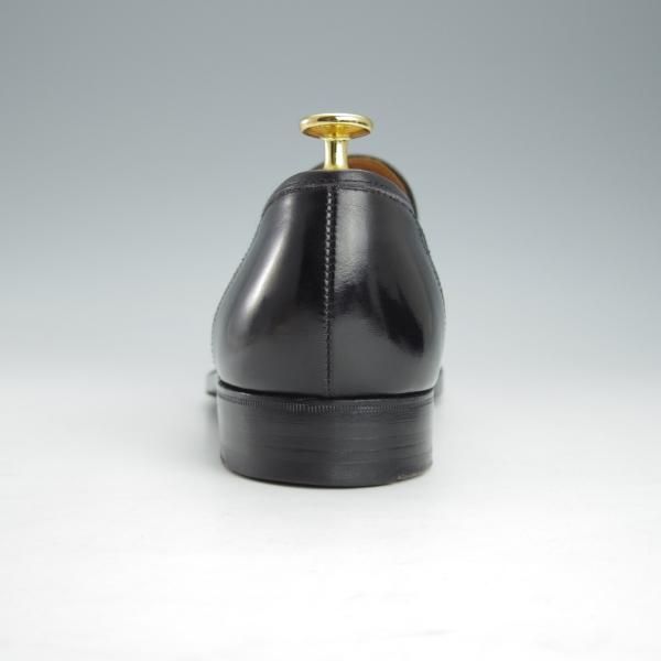 極上★クロケット&ジョーンズ 7.5F【★(英)ニュー&リングウッド別注/New&Lingwood】コインローファー/240ラスト/黒/Crockett&Jones★i453