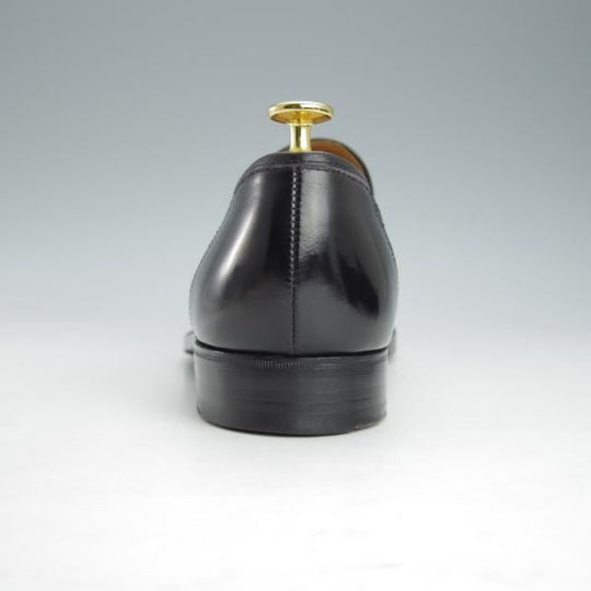 極上★クロケット&ジョーンズ 7.5F【★(英)ニュー&リングウッド別注/New&Lingwood】コインローファー/240ラスト/黒/Crockett&Jones★i453