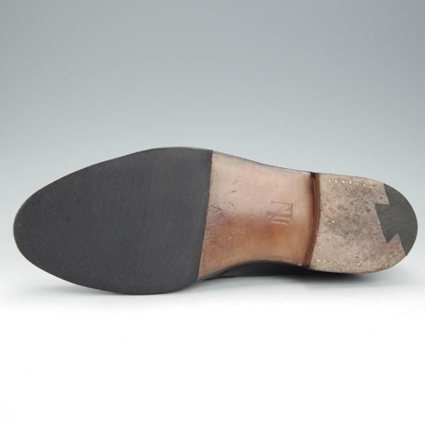 極上★クロケット&ジョーンズ 7.5F【★(英)ニュー&リングウッド別注/New&Lingwood】コインローファー/240ラスト/黒/Crockett&Jones★i453