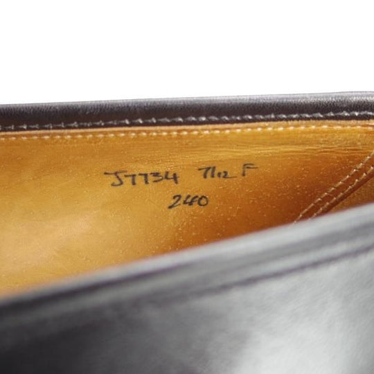 極上★クロケット&ジョーンズ 7.5F【★(英)ニュー&リングウッド別注/New&Lingwood】コインローファー/240ラスト/黒/Crockett&Jones★i453