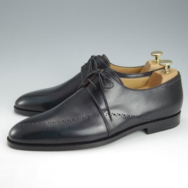 未使用★(仏)ベルルッティ SIZE 8.5【黒系パティーヌ★ヴェネチアレザー/ダービーシューズ】メンズ/Berluti★i454