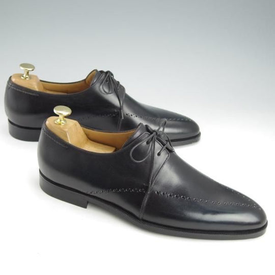 未使用★(仏)ベルルッティ SIZE 8.5【黒系パティーヌ★ヴェネチアレザー/ダービーシューズ】メンズ/Berluti★i454