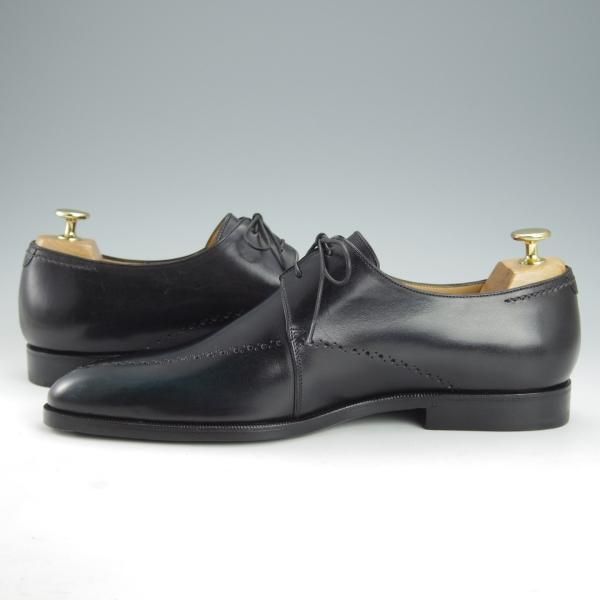 未使用★(仏)ベルルッティ SIZE 8.5【黒系パティーヌ★ヴェネチアレザー/ダービーシューズ】メンズ/Berluti★i454