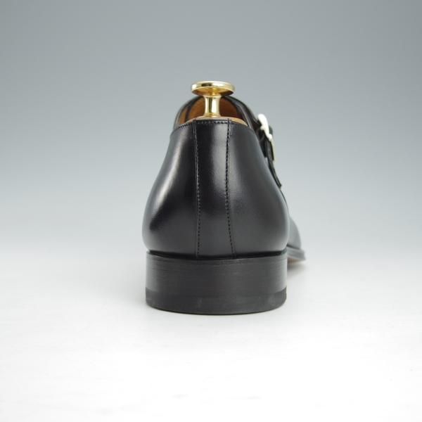 新品★(伊)サントーニ SIZE 7.5【★サイドモンク/6371】カーフ/黒/メンズ/Santoni★i455