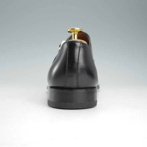 新品★(伊)サントーニ SIZE 7.5【★サイドモンク/6371】カーフ/黒/メンズ/Santoni★i455