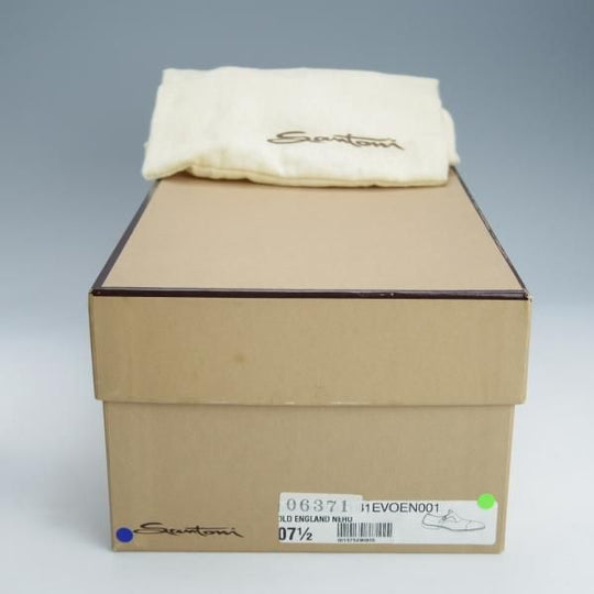 新品★(伊)サントーニ SIZE 7.5【★サイドモンク/6371】カーフ/黒/メンズ/Santoni★i455