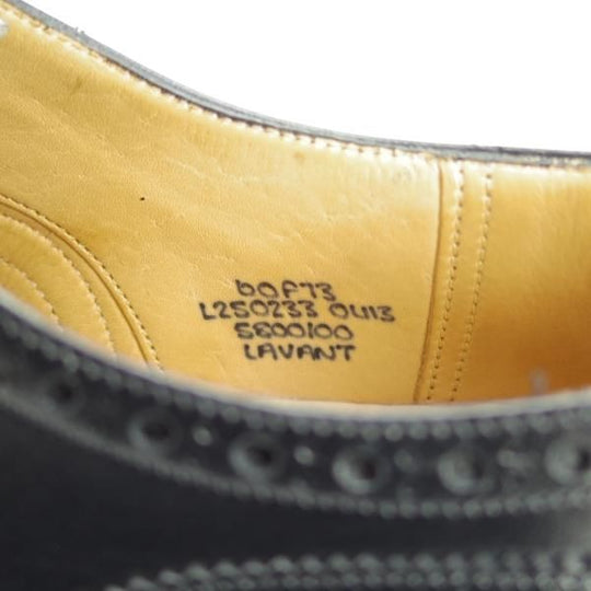 極美品★チャーチ 60F/UK6【貴重★73ラスト/ディプロマット同仕様】LAVANT/セミブローグ/カーフ/黒/メンズ/Church's★i457