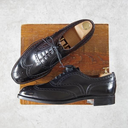 未使用★チャーチ 65F/UK6.5【デットストック品★2都市ロゴ(〜70's)/旧チャーチ/CHETWYND】73ラスト/チェットウィンド/黒/Church's★i458